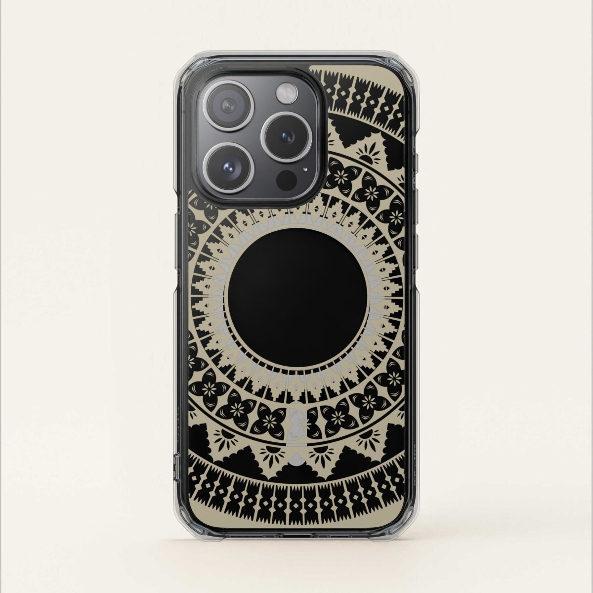 MagSafe clear case for iPhone 16 with Fiji Reversed design, transparent protective cover for AU, NZ, and USA markets.