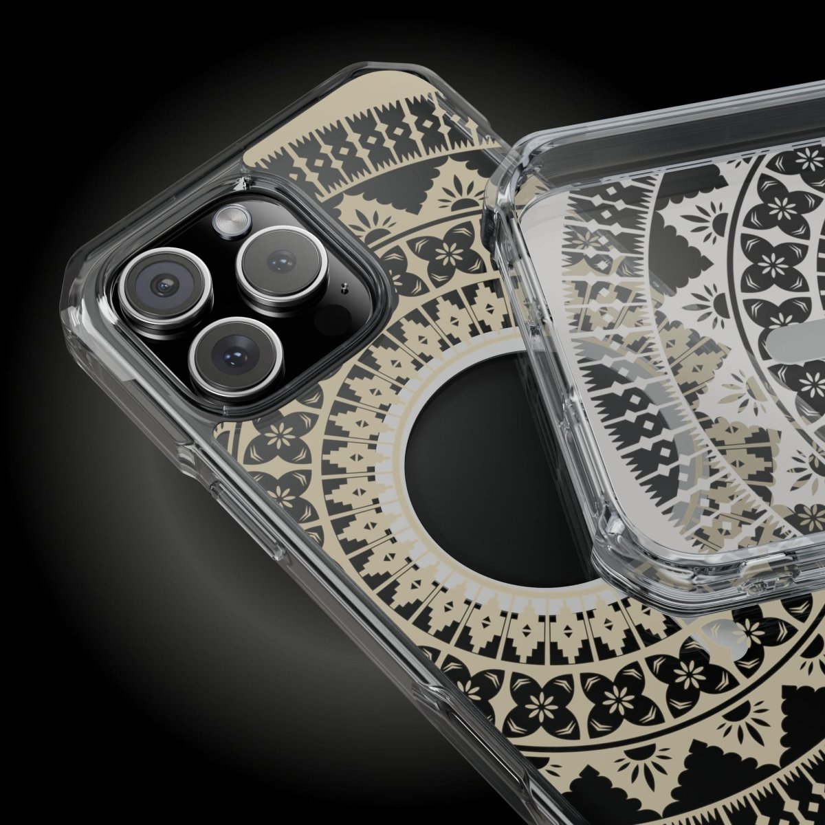 MagSafe clear case for iPhone 16 with Fiji Reversed design, transparent protective cover for AU, NZ, and US markets.