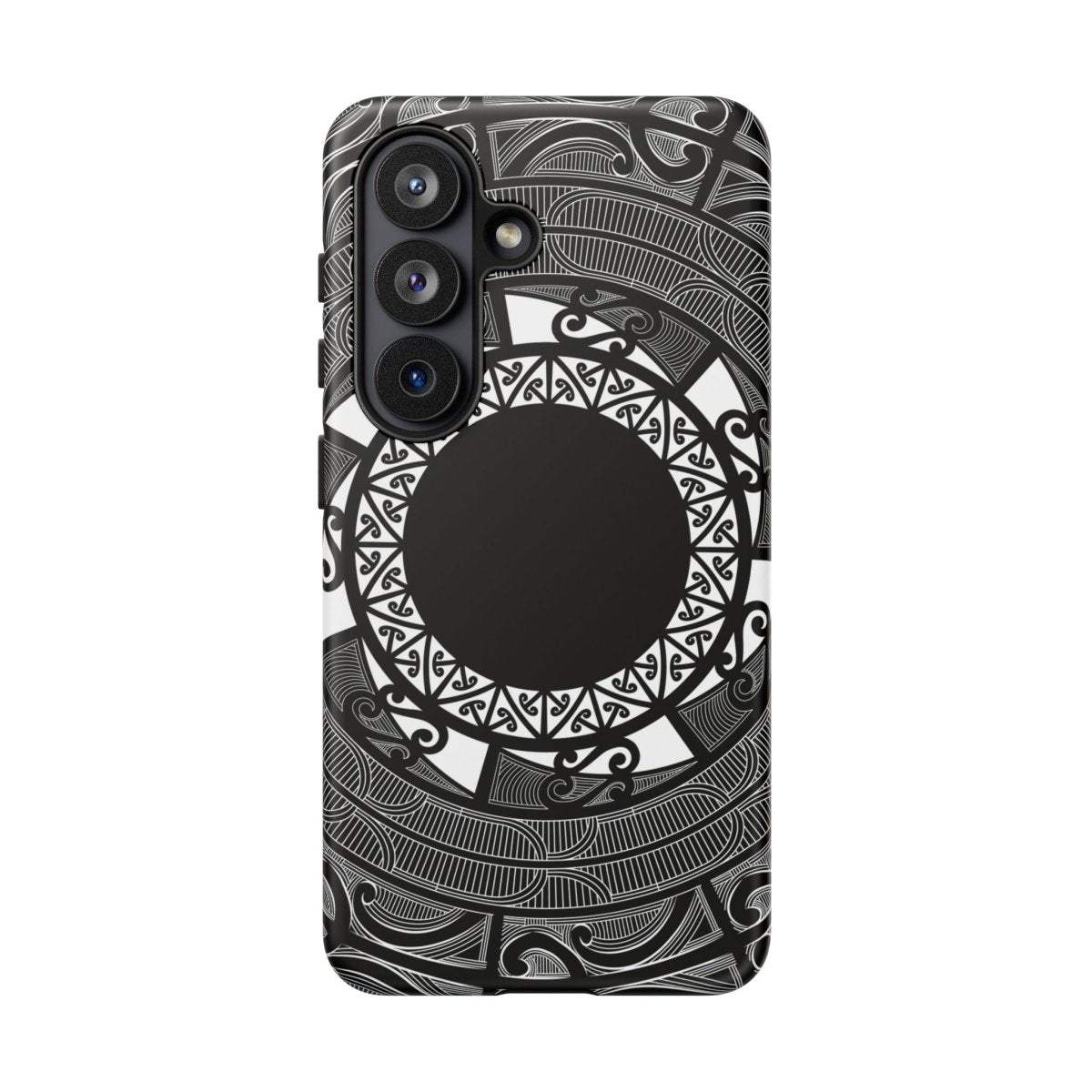 Māori tough phone case with traditional Polynesian patterns, designed for durability and style for AU, NZ, and USA models.