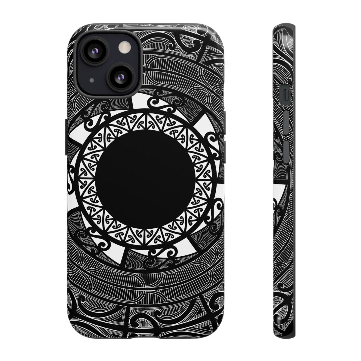 Tough Māori phone case with traditional Polynesian design, fits models in AU, NZ, and USA for durable protection.