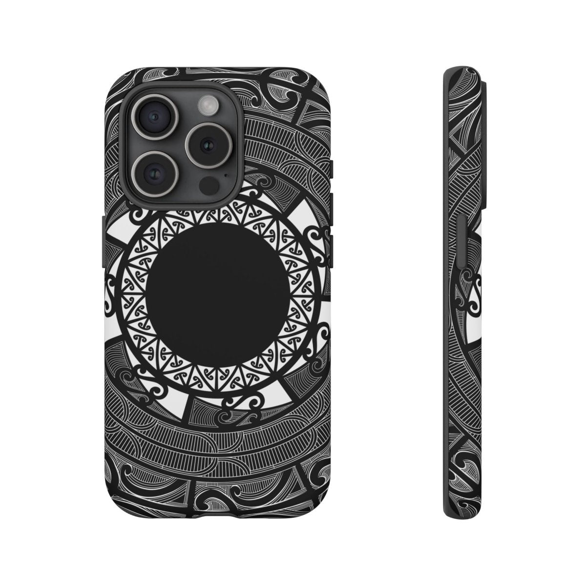 Tough Māori phone case with Koko Samoa design, durable protection for smartphones, suitable for AU, NZ, and USA markets.