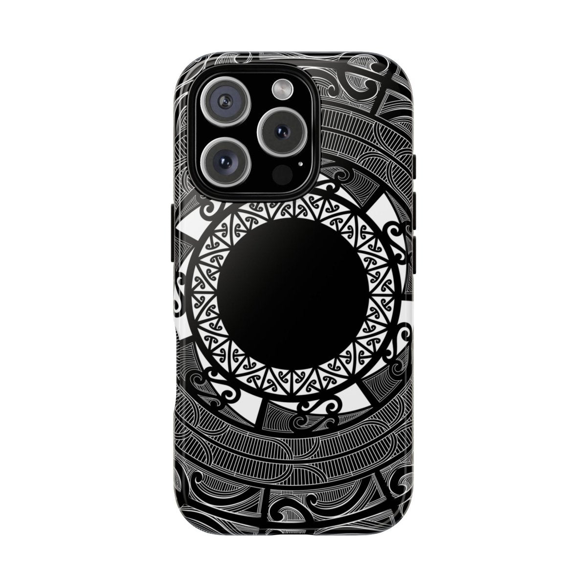 Māori tough phone case featuring traditional Māori patterns, designed for durability and protection for AU, NZ, and US models.