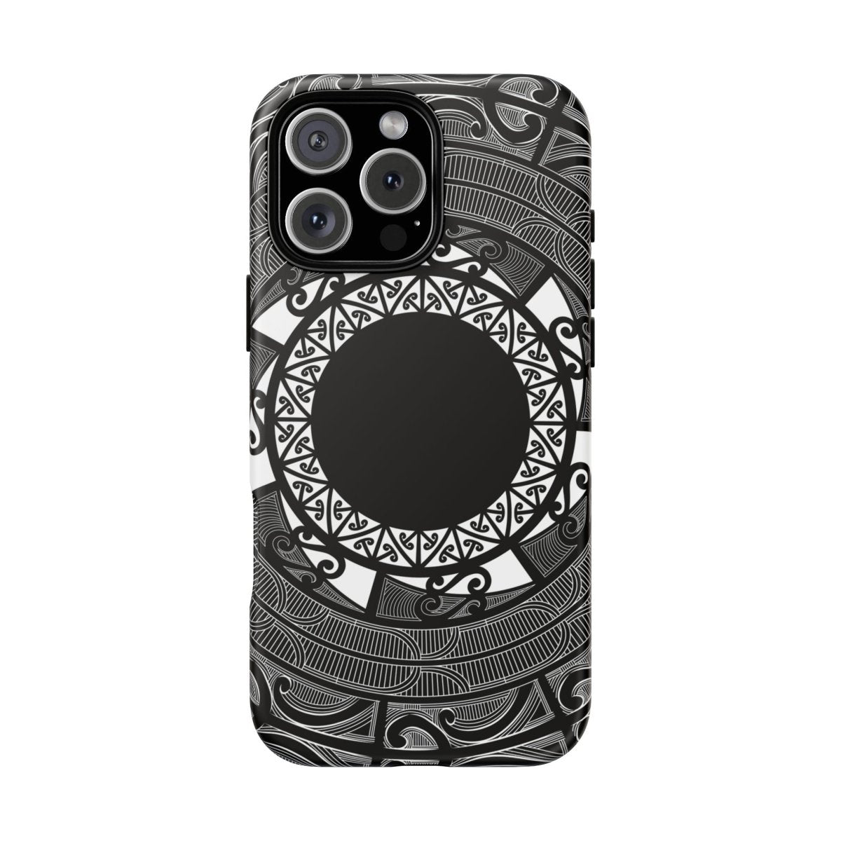 Tough Maori phone case featuring traditional Samoan Koko design for AU, NZ, and US models, durable protective cover.