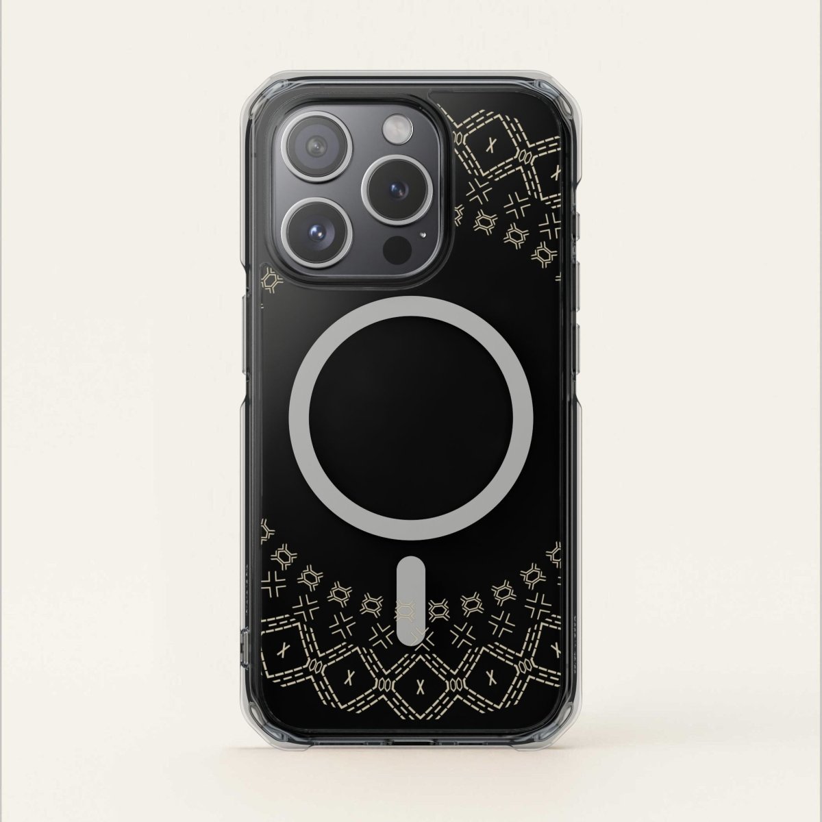 MagSafe clear case for iPhone 16 with Samoan Malu design, transparent Magsafe case for AU, NZ, and USA.