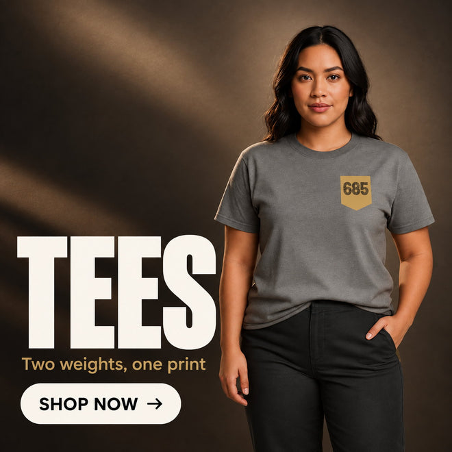 Soft or heavy TEES Two weights, one print