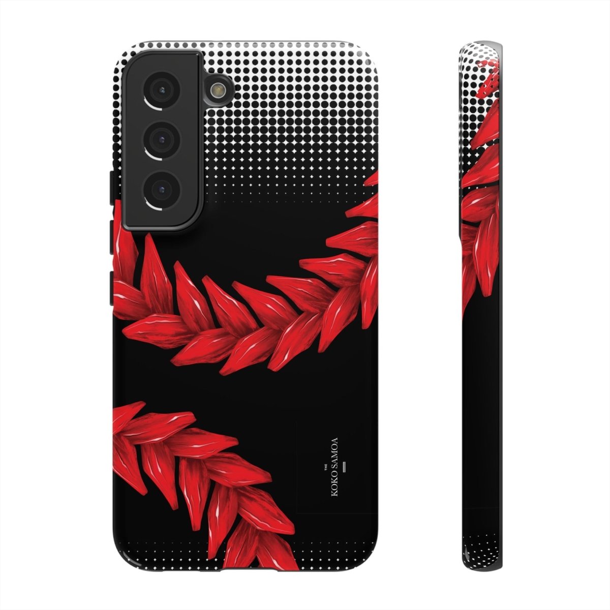 Tough Phone Case Ula Fala design, durable protective cover for smartphones, featuring vibrant Samoan art.