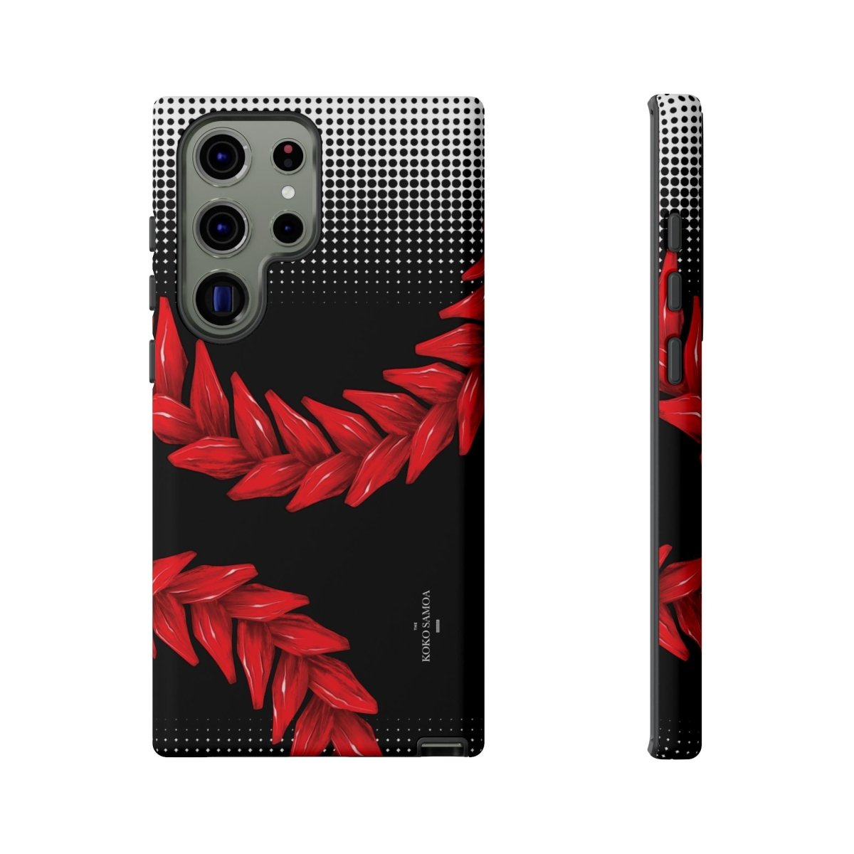 Tough Phone Case Ula Fala design for AU/NZ/USA, durable protective case for smartphones with vibrant Polynesian artwork.