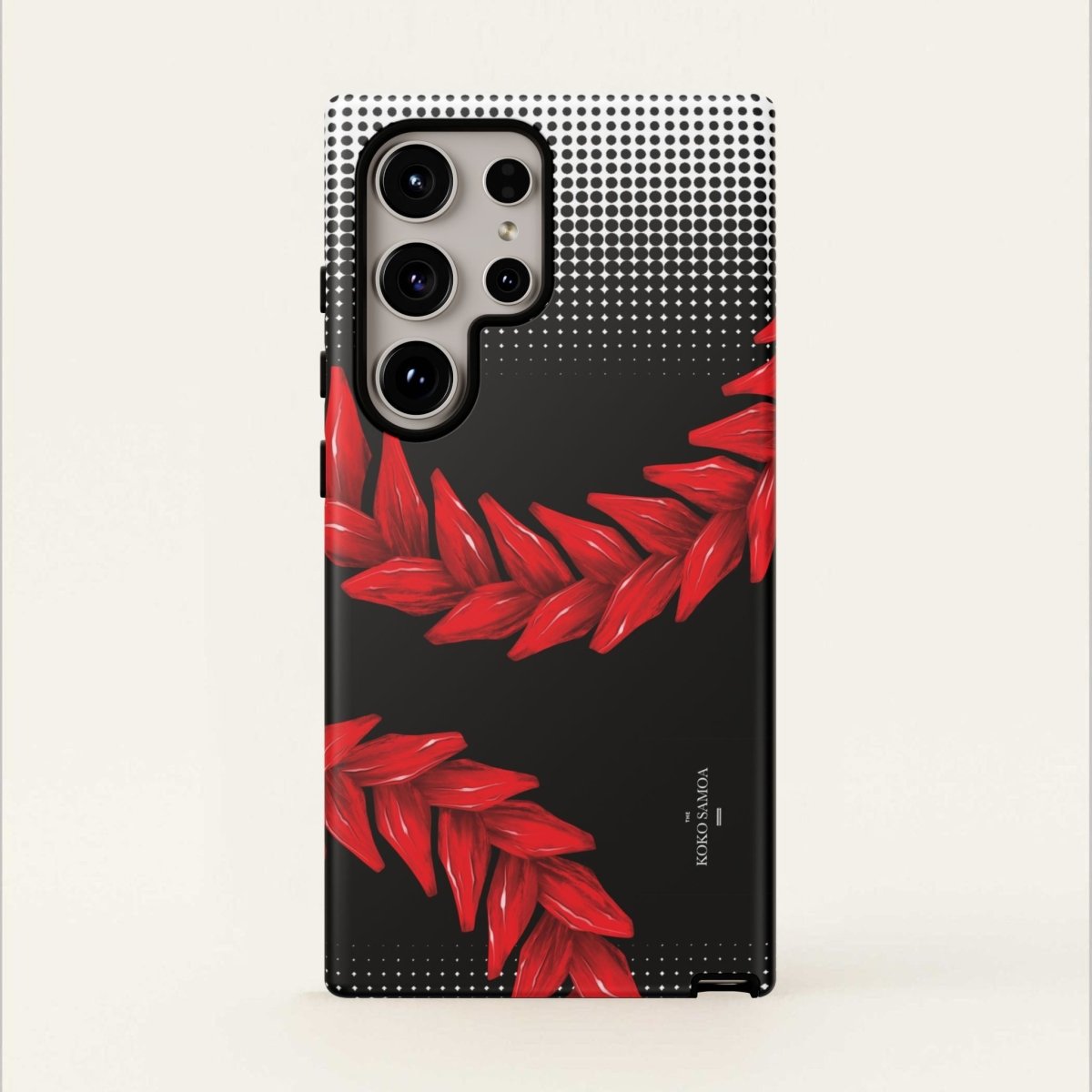 Tough Phone Case Ula Fala design for AU/NZ/USA, rugged protective case with colorful Samoan-inspired artwork.