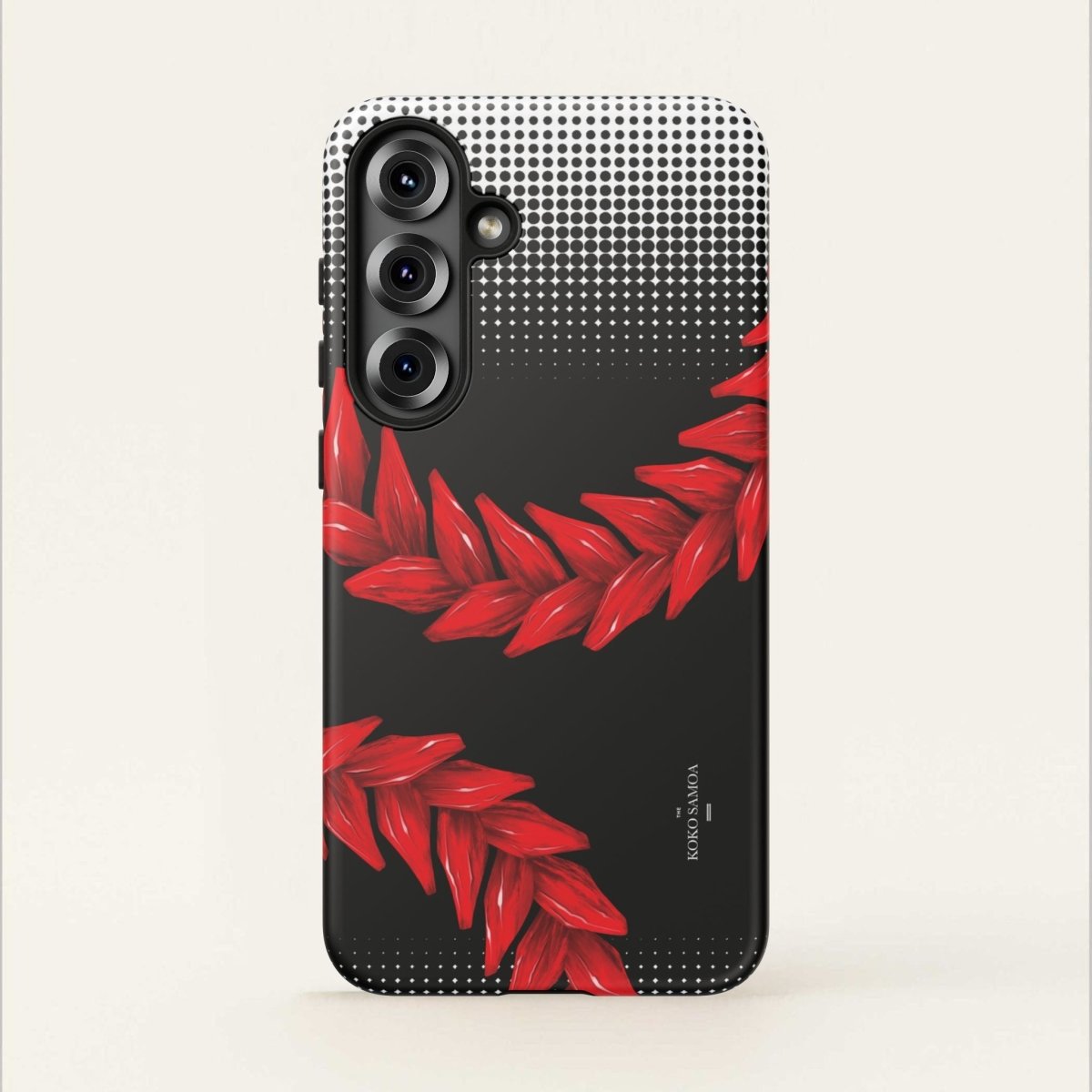 WOYC Tough Phone Case Ula Fala design for AU/NZ/USA, durable protective cover with vibrant Polynesian-inspired artwork.