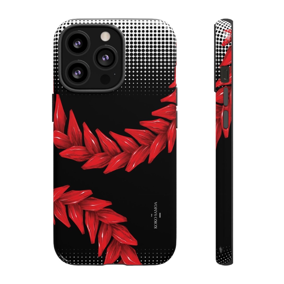 Tough Phone Case Ula Fala design for AU/NZ/USA, durable protective cover for smartphones with vibrant Samoan artwork.