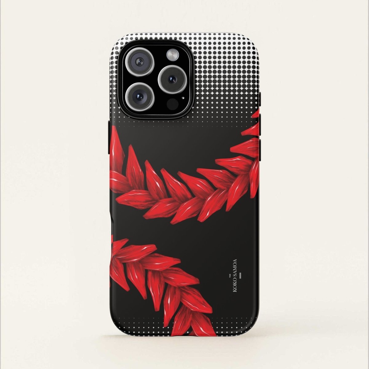 Tough Phone Case Ula Fala design for AU/NZ/USA, durable protective cover for smartphones with vibrant Samoan artwork.