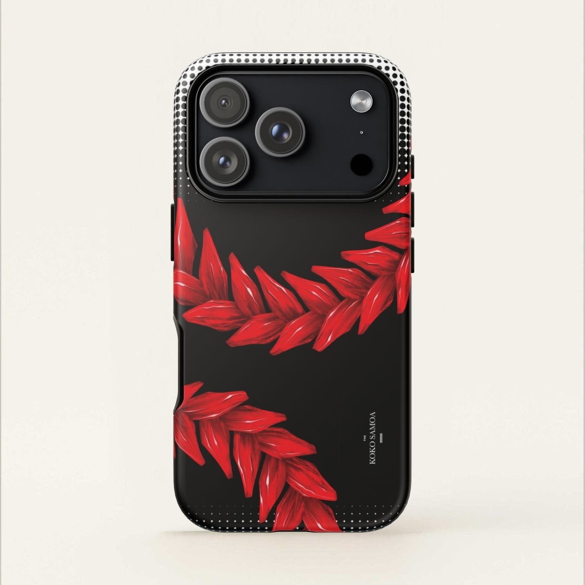 Tough Phone Case Ula Fala design for AU/NZ/USA, durable protective cover with vibrant Samoan motif for smartphones.
