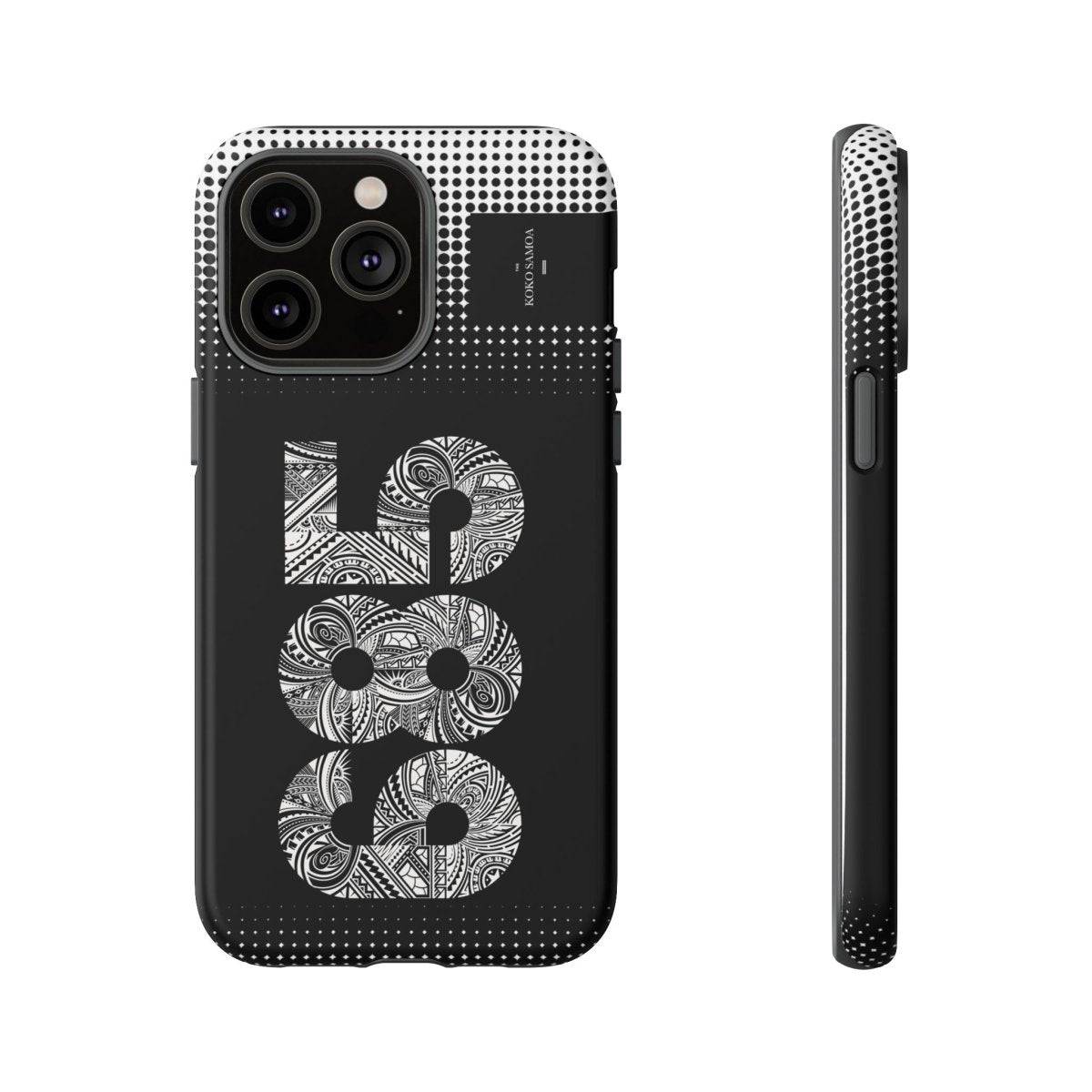 WOYC tough phone case 685 in AU/NZ/USA design, showcasing durable protection with a Koko Samoa pattern.