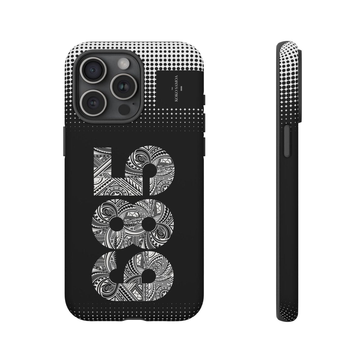 WOYC tough phone case 685 in Koko Samoa design, showcasing durable protection for phones in AU, NZ, and USA.