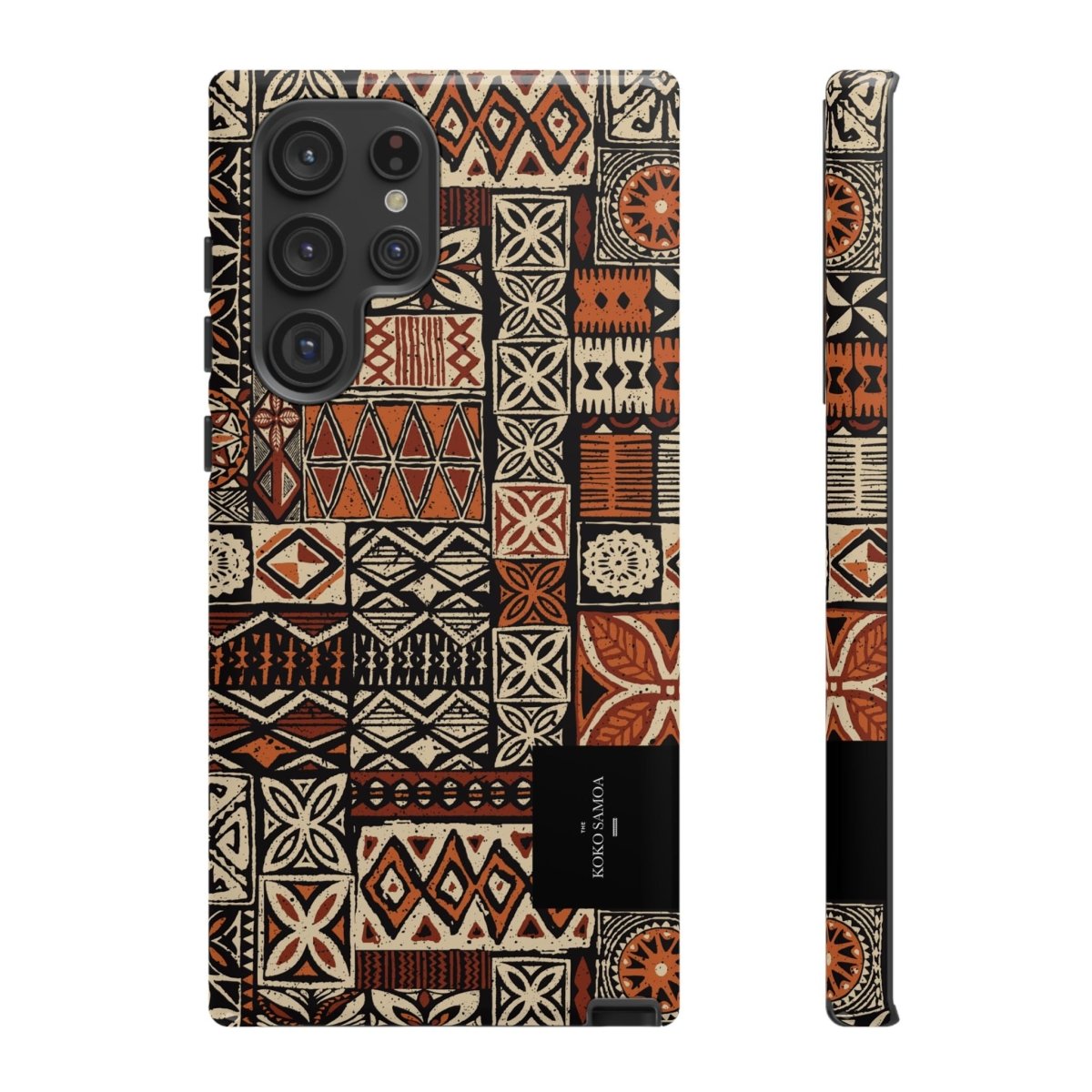 WOYC Tough Phone Case Elei design for AU/NZ/USA, featuring vibrant Koko Samoa artwork on durable protective cover.