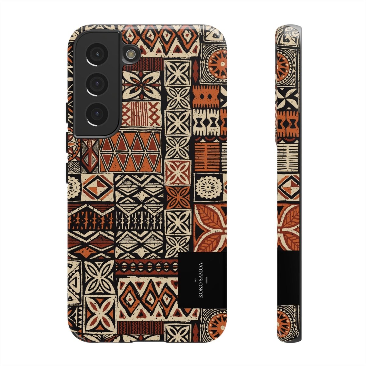 WOYC Tough Phone Case Elei with Samoa Koko design, durable protective cover for smartphones in AU, NZ, and USA.
