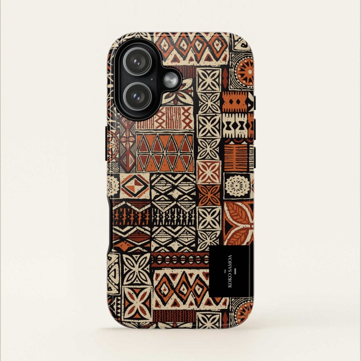 WOYC Tough Phone Case Elei for AU/NZ/USA, featuring a vibrant Koko Samoa design on durable protective cover.