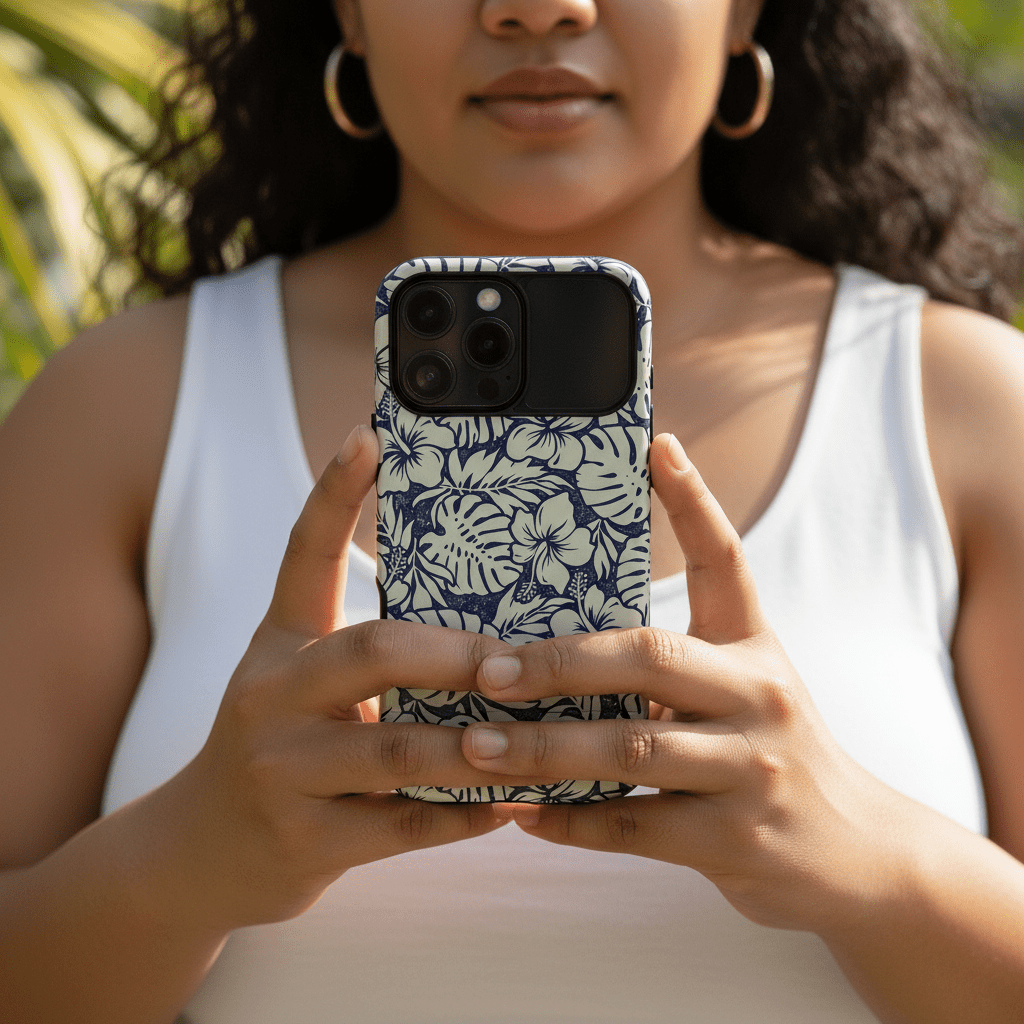 Tough Phone Case Falefa Breeze with Samoa design, durable protector for smartphones, suitable for AU, NZ, and USA.
