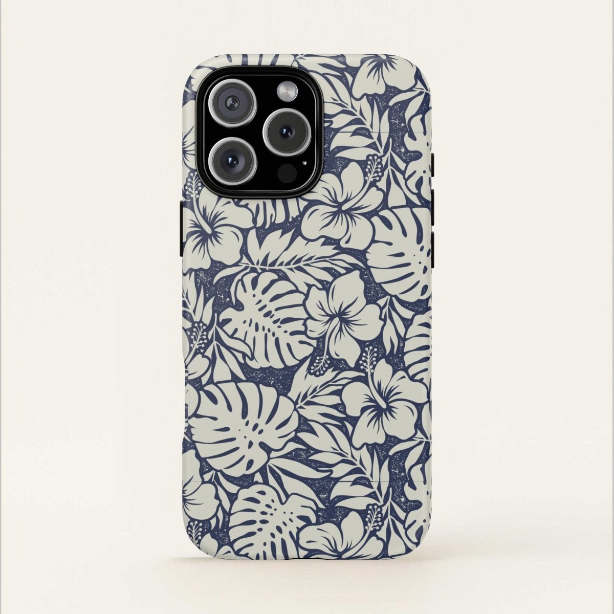 Printify Tough Phone Case with Falefa Breeze design, featuring a vibrant Samoan Koko motif on a durable phone cover.