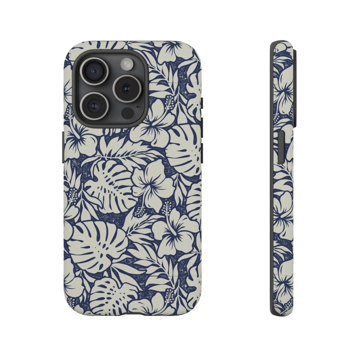 Printify Tough Phone Case Falefa Breeze with Koko Samoa design for AU/NZ/USA, featuring vibrant Polynesian artwork.