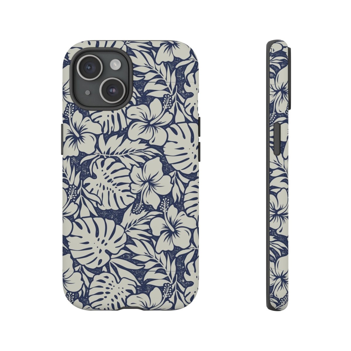 Printify Tough Phone Case with Falefa Breeze design, featuring vibrant Samoan Koko Samoa artwork for AU, NZ, and US models.