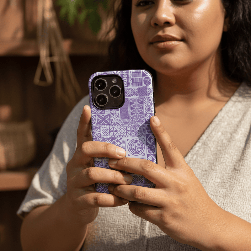Tough Phone Case - Lavender Elei - AU/NZ/USA - The Koko Samoa