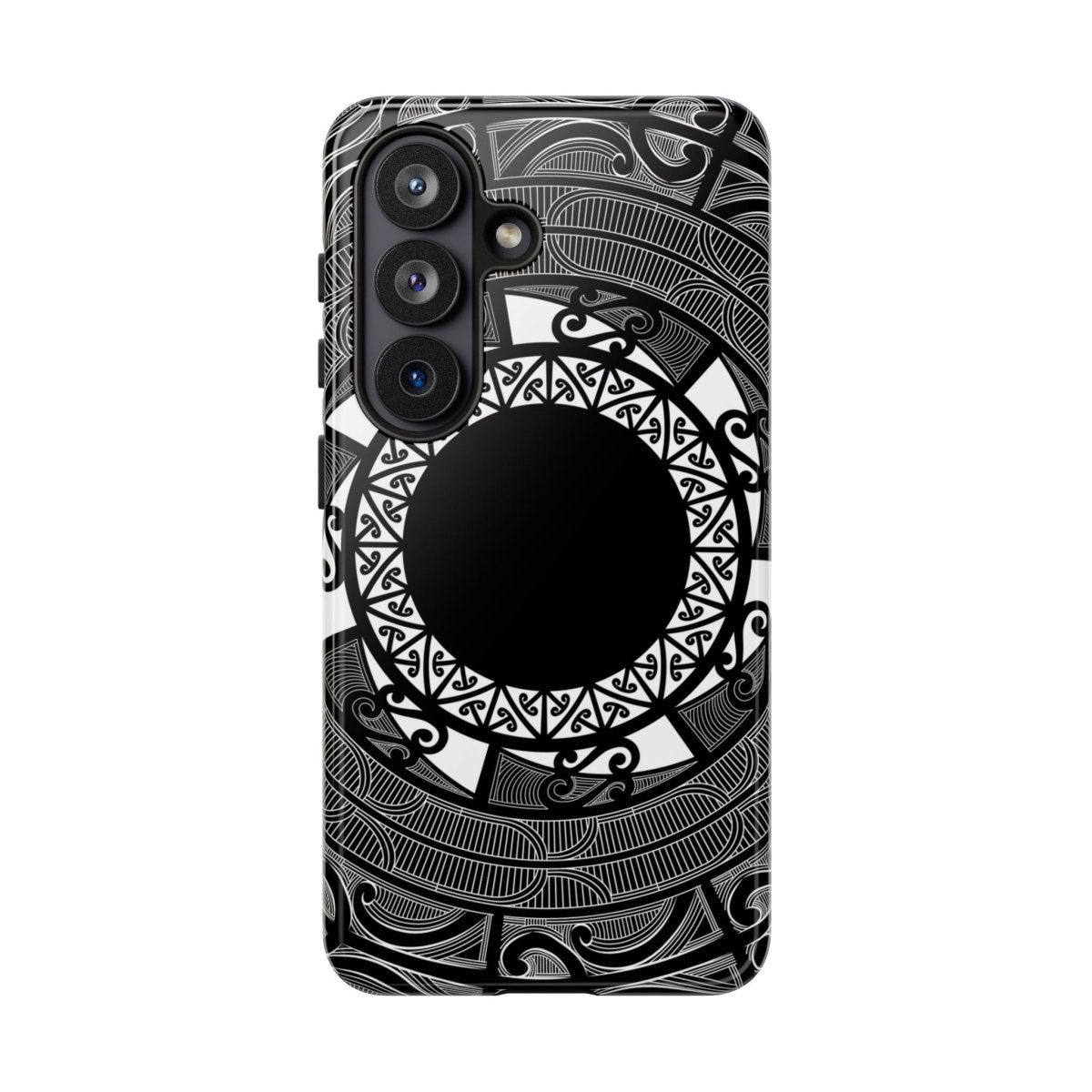 WOYC Tough Phone Case with Māori Koko Samoa design, durable protective cover for smartphones in AU, NZ, and USA.