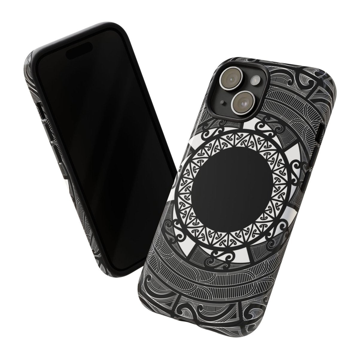 WOYC tough phone case featuring Māori and Samoan Koko designs, custom protection for smartphones in AU, NZ, and USA.