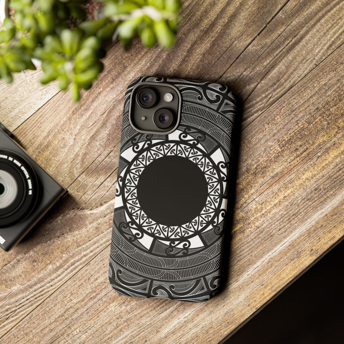 WOYC Māori Tough Phone Case for AU, NZ, and USA featuring traditional Māori designs on durable protective cover.