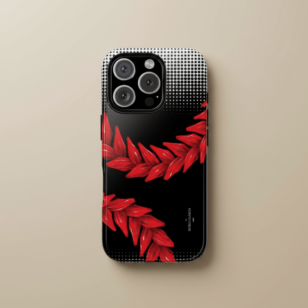 WOYC Tough Phone Case Ula Fala for AU/NZ/USA, durable protective cover with vibrant design, fits iPhone models.