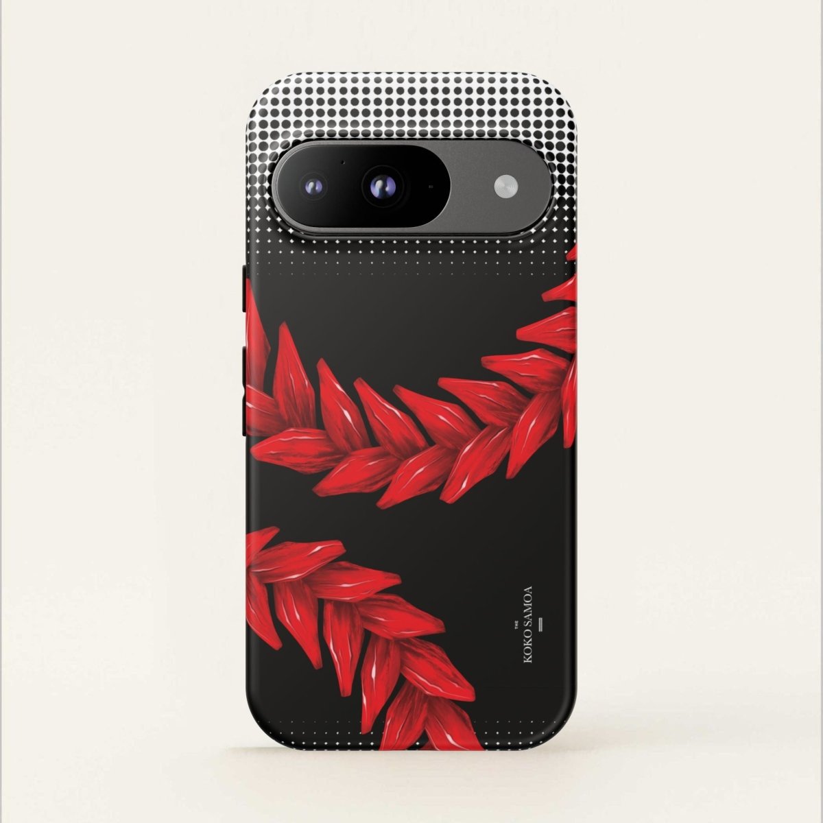 WOYC Tough Phone Case Ula Fala design for AU/NZ/USA, durable protection, vibrant Polynesian-inspired artwork, fits iPhone or Samsung models.