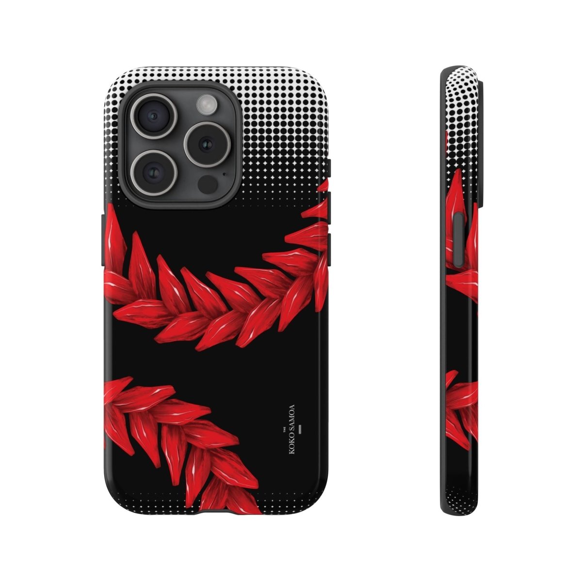 WOYC Tough Phone Case Ula Fala design for AU, NZ, USA with vibrant Polynesian artwork on durable protective case.