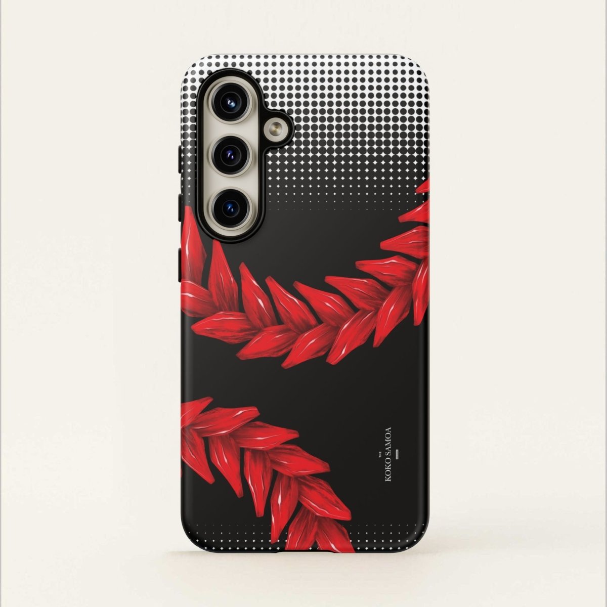 WOYC Tough Phone Case Ula Fala design for AU, NZ, and USA, featuring vibrant Samoan-inspired artwork on durable protection.