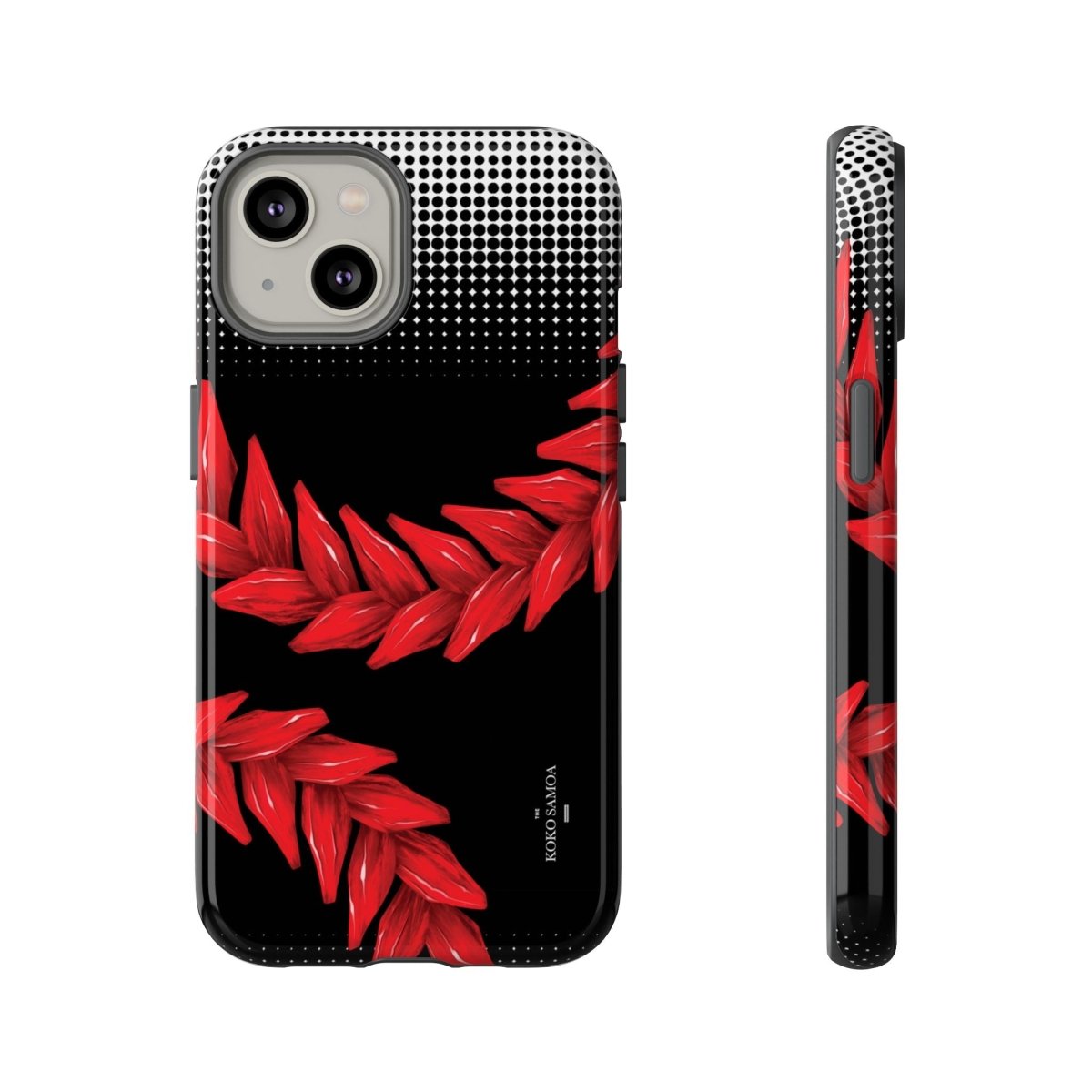 WOYC Tough Phone Case Ula Fala with vibrant Samoa design for AU, NZ, and US models, durable protective cover for smartphones.
