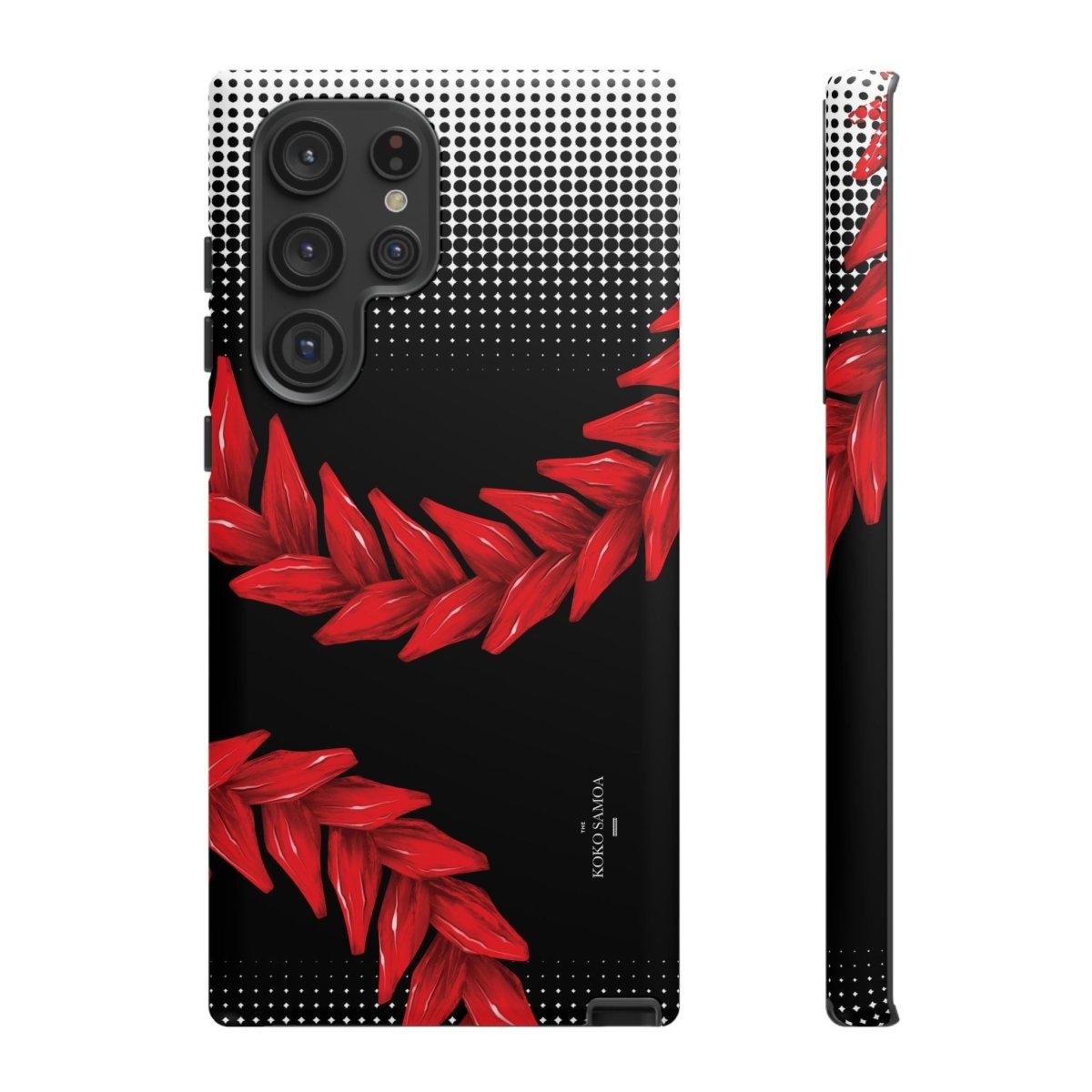 WOYC Tough Phone Case Ula Fala design for AU/NZ/USA, rugged protection for smartphones with vibrant Samoan-inspired artwork.