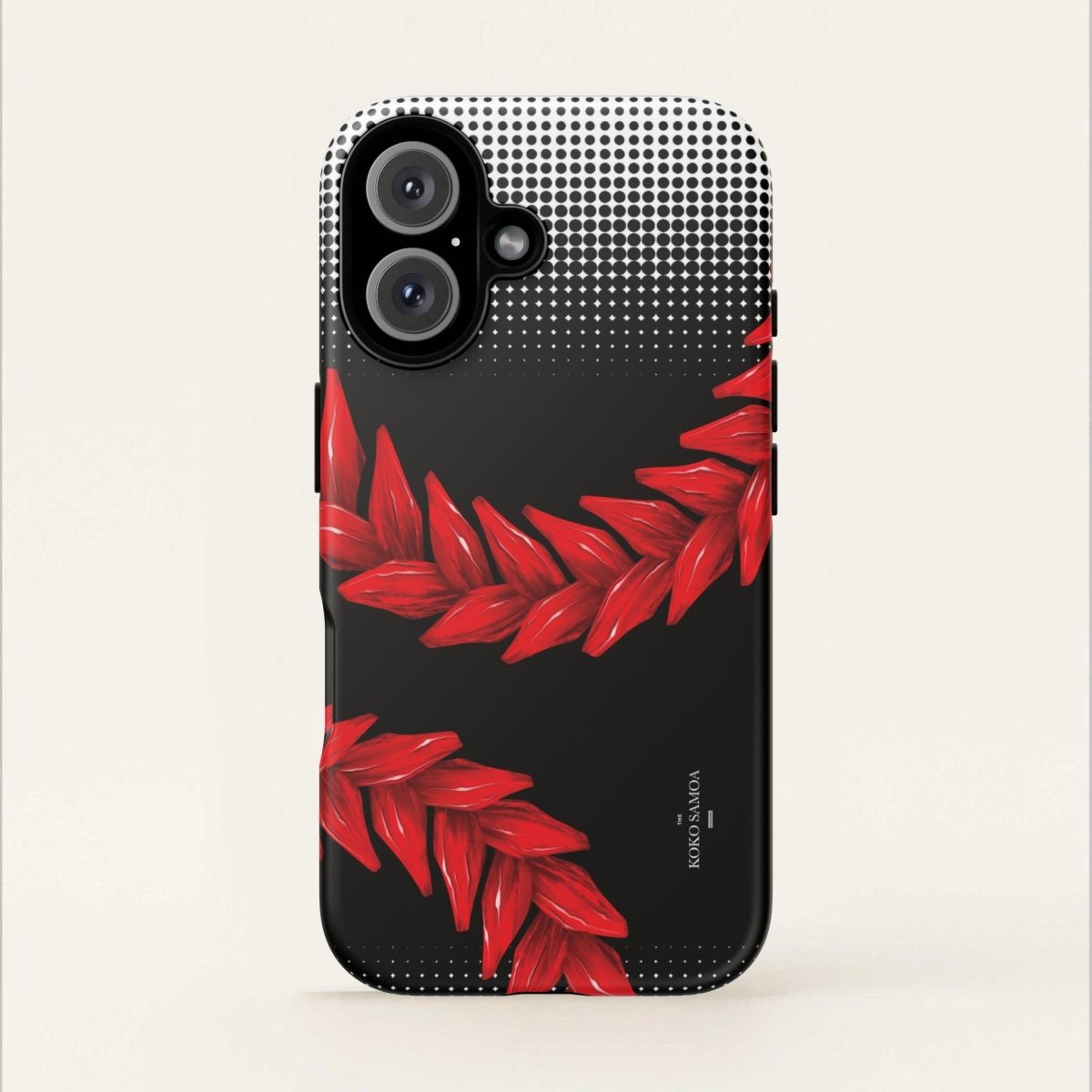 WOYC Tough Phone Case Ula Fala for AU/NZ/USA, featuring vibrant Samoan design and durable protection for smartphones.