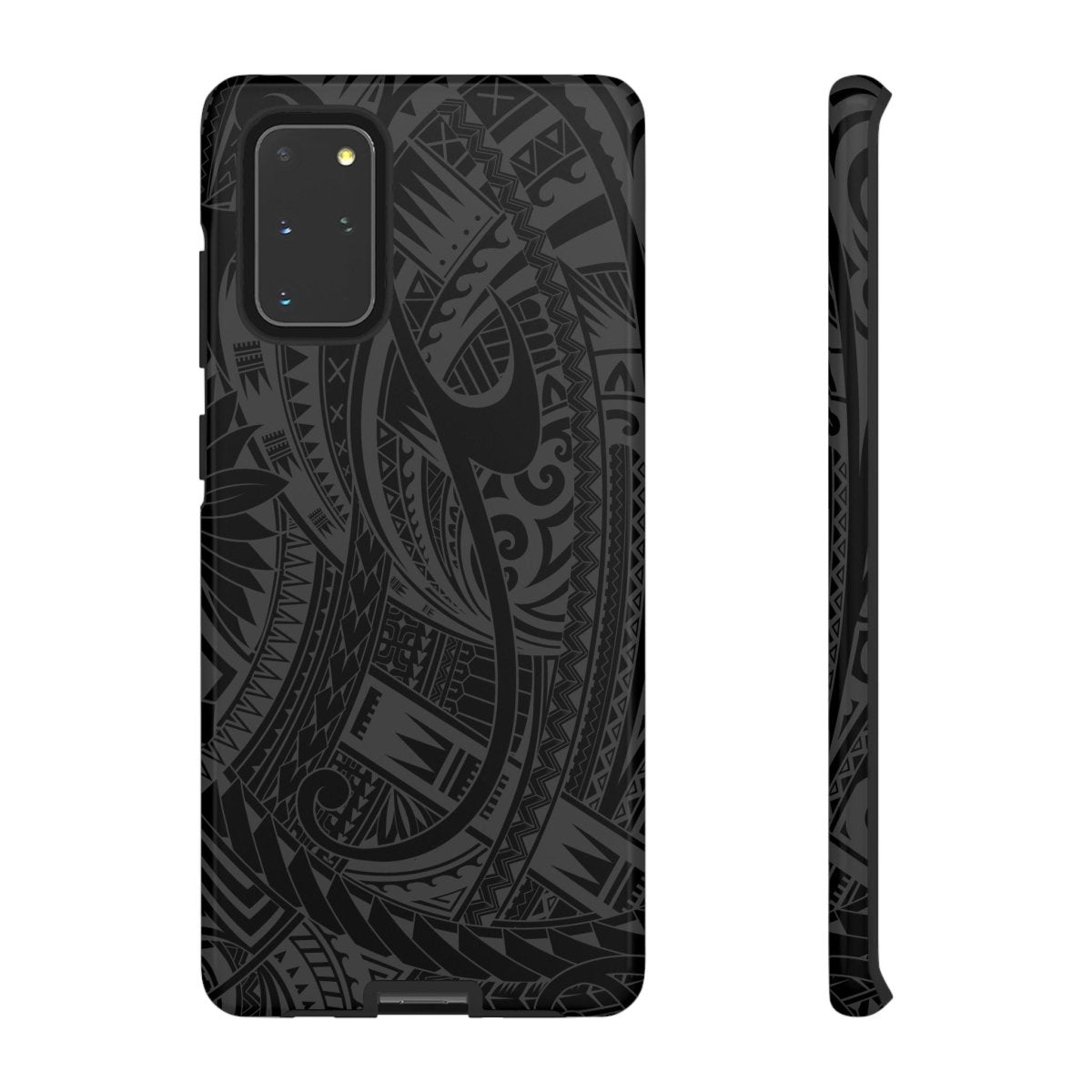 WOYC Tough Phone Case Warrior design for AU/NZ/USA, durable protective case with tribal pattern for smartphones.