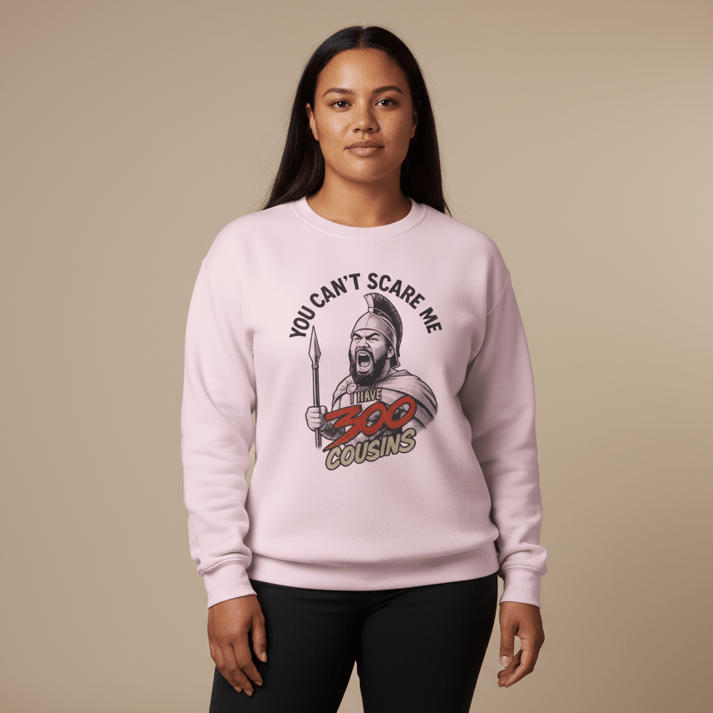 Unisex heavy sweatshirt by Monster Digital featuring 300 Cousins design, personalized USA-themed apparel.