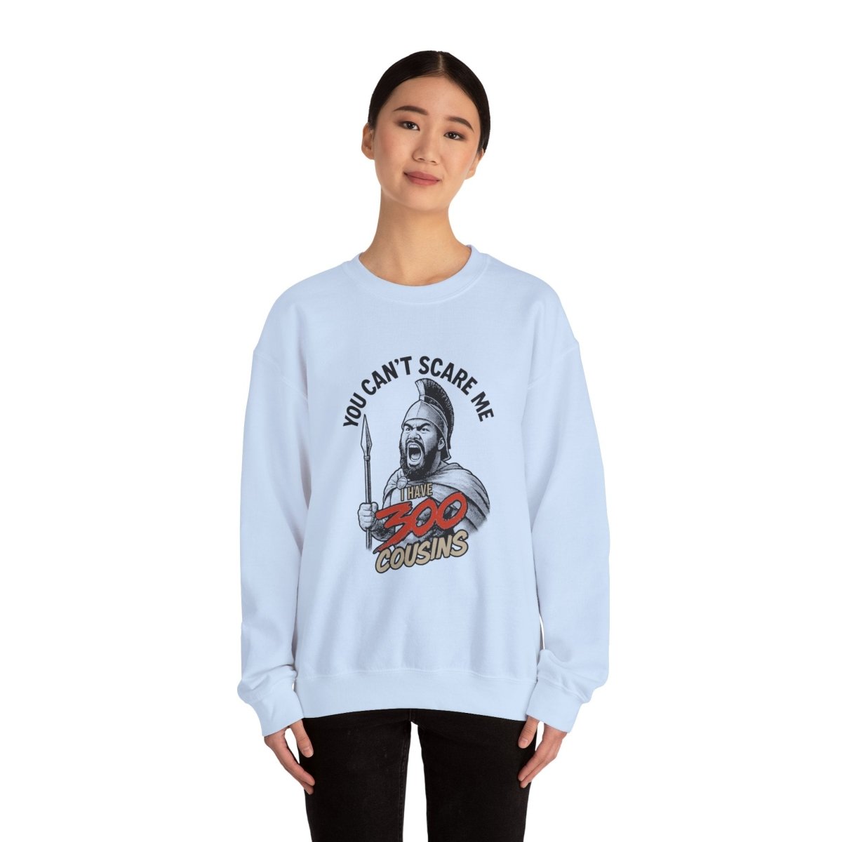 Unisex heavy sweatshirt from 300 Cousins by The Print Bar featuring personalized design with AU/NZ theme and vibrant colors.