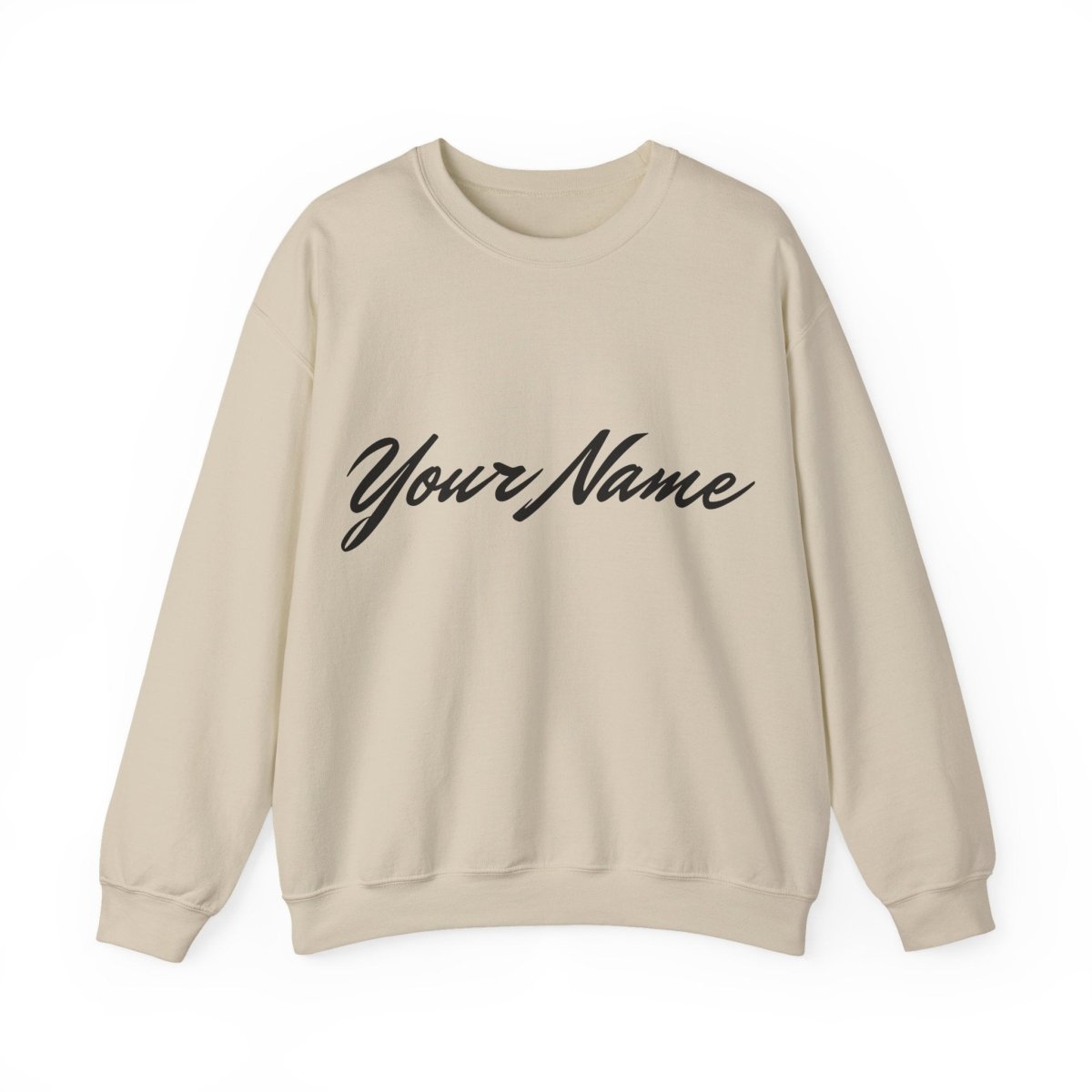 Unisex heavy sweatshirt featuring personalized design with Koko Samoa motif on a grey fabric background.