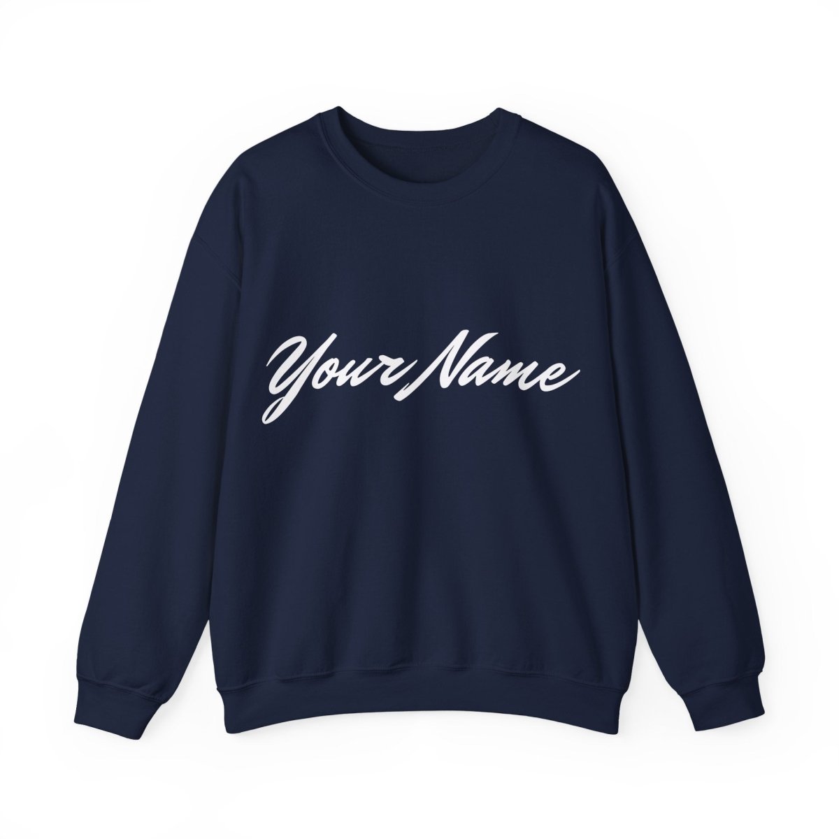 Unisex heavy sweatshirt featuring personalized design, casual fit, and soft fabric in neutral color.