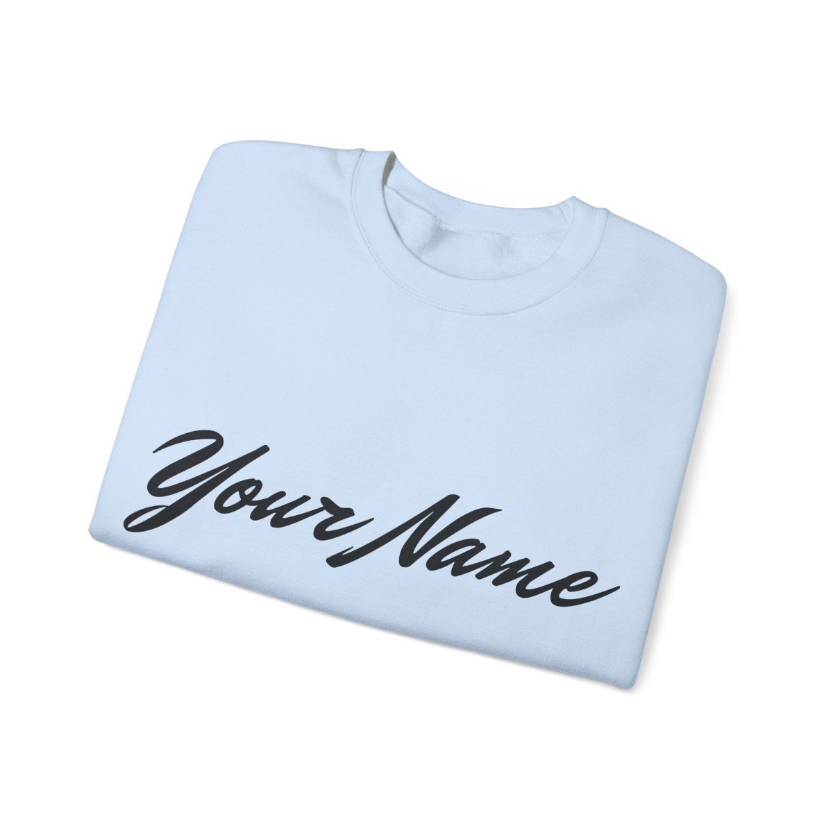 Unisex heavy sweatshirt featuring personalized design in AU/NZ style, casual and comfortable fit.