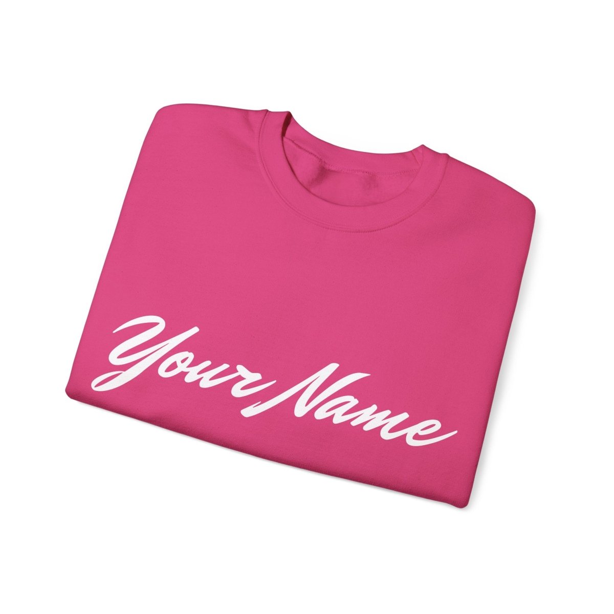 Unisex heavy sweatshirt from The Print Bar with personalized design, shown in a casual fit on a model.