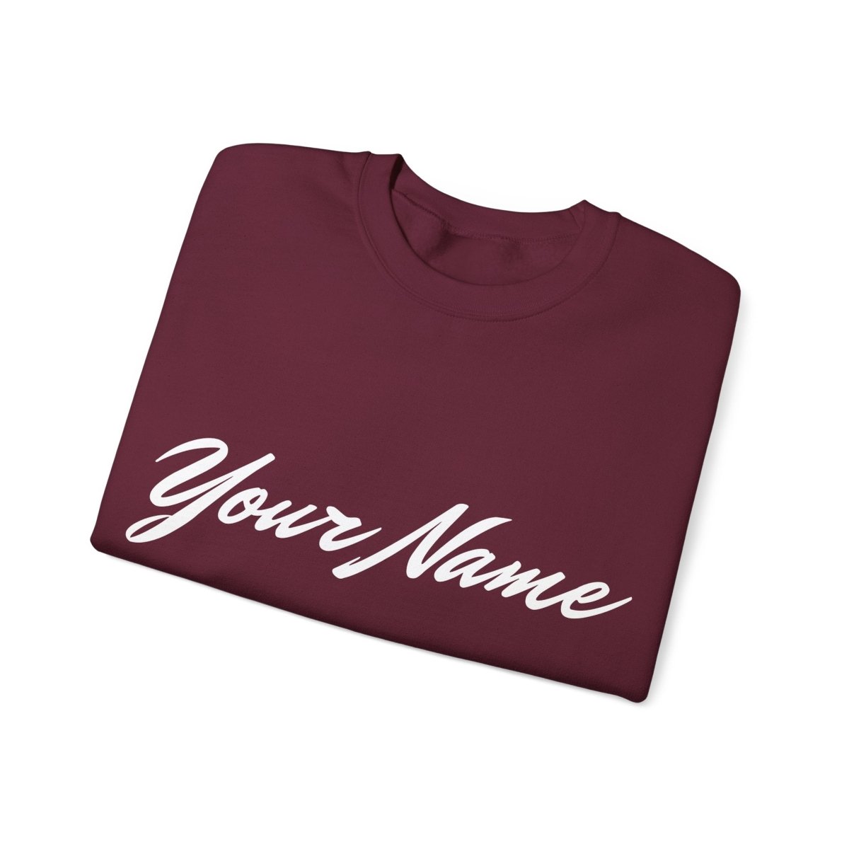 Unisex heavy sweatshirt featuring personalized design, in a relaxed fit, suitable for casual wear.