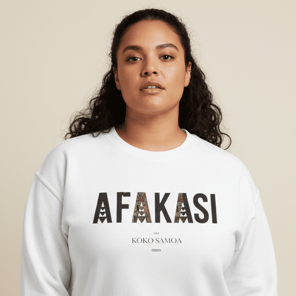 Unisex Heavy Sweatshirt - Afakasi - AU/NZ/USA - The Koko Samoa