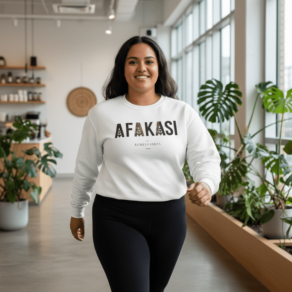 Unisex Heavy Sweatshirt - Afakasi - AU/NZ/USA - The Koko Samoa