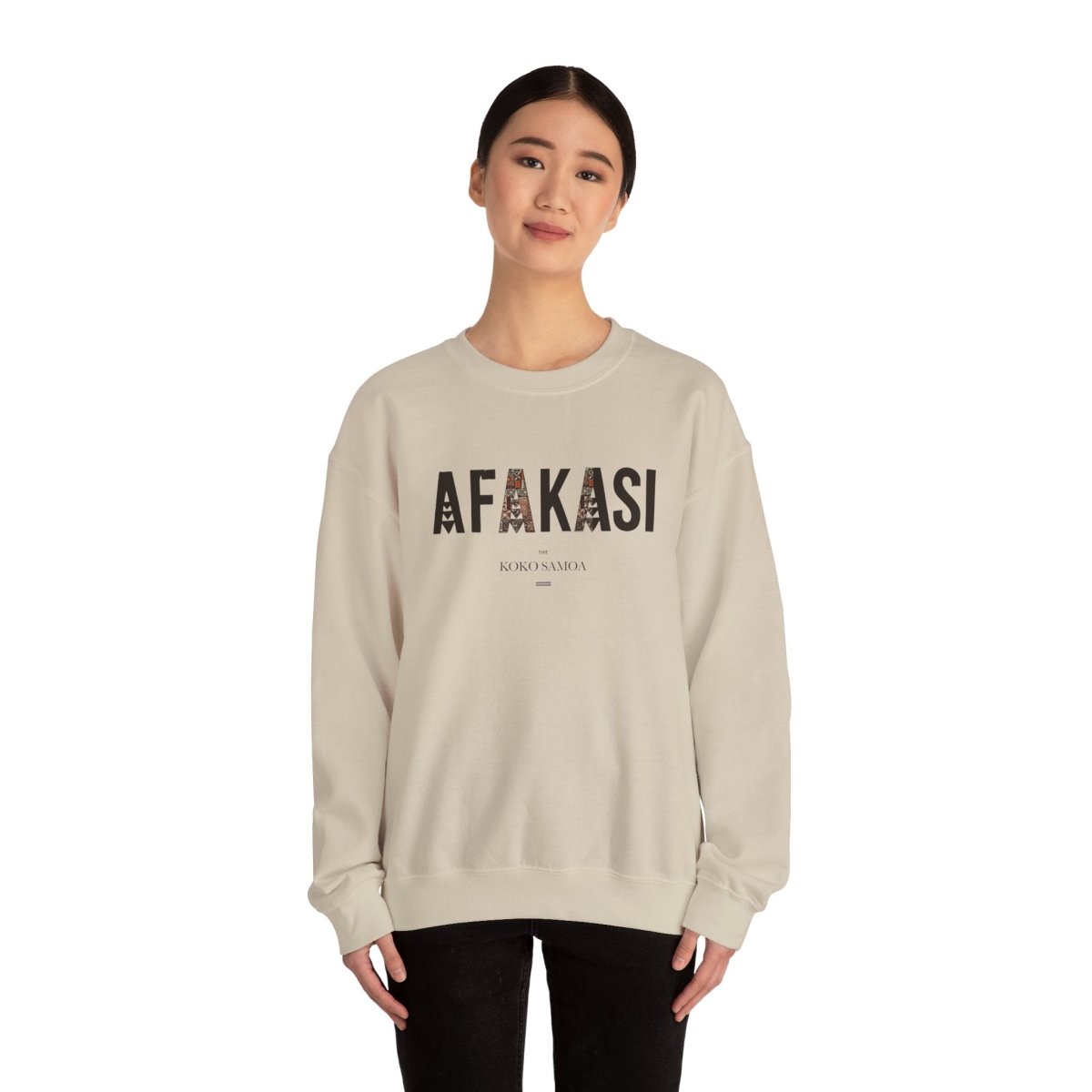 Unisex Heavy Sweatshirt - Afakasi - Personalised - AU/NZ - The Koko Samoa