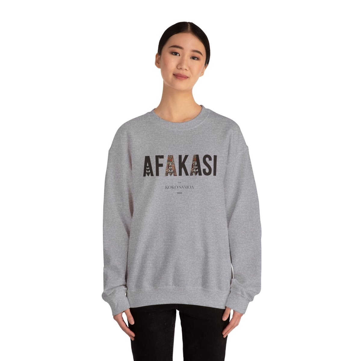 Unisex Heavy Sweatshirt - Afakasi - Personalised - AU/NZ - The Koko Samoa