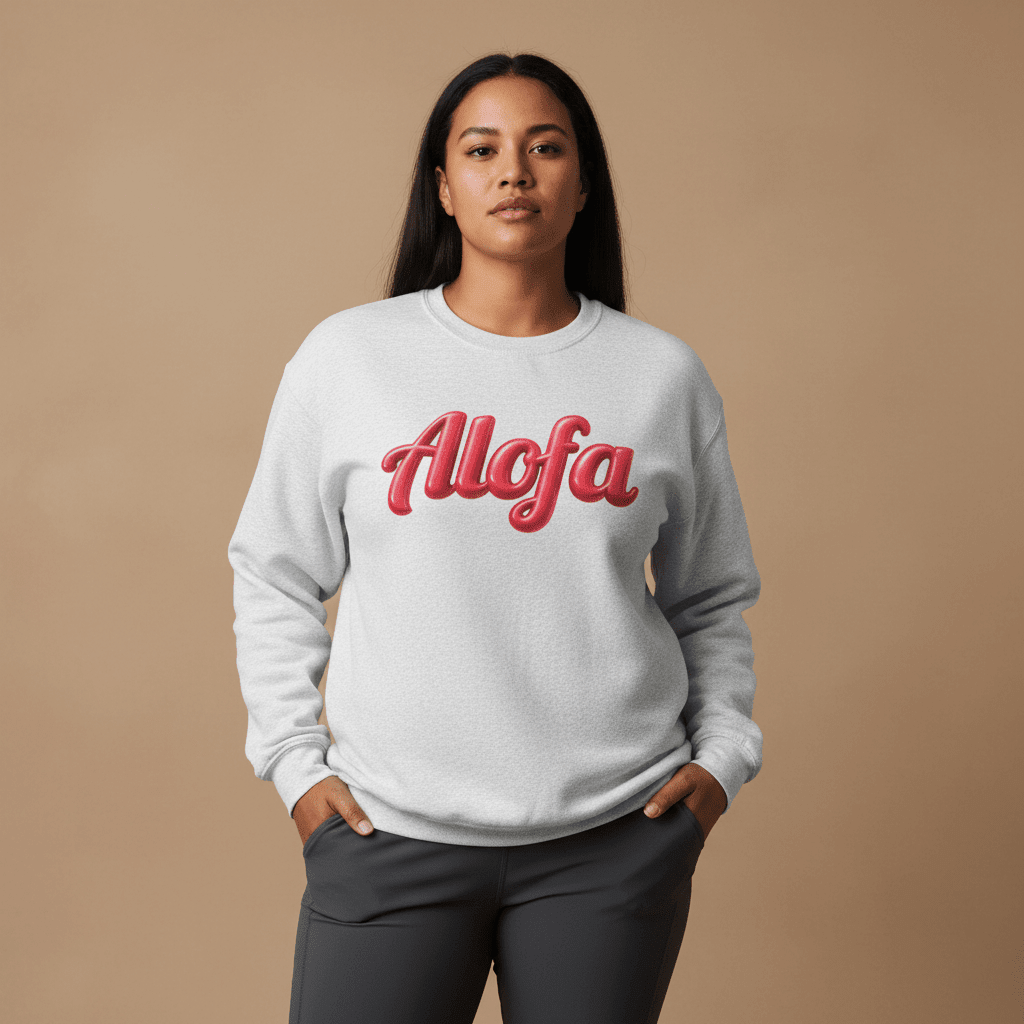 Unisex Heavy Sweatshirt - Alofa - AU/NZ/USA - The Koko Samoa