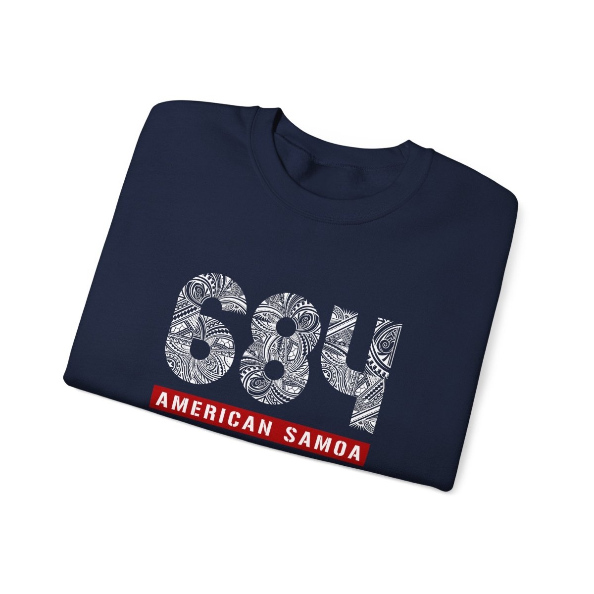 Unisex heavy sweatshirt featuring American Samoa 684 design, made for comfortable casual wear.